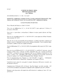 Liquidazione Compenso Servizi a Scavalco Svolti Dal L’Ufficiale Di P.L