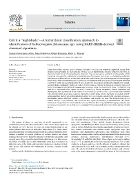 Nightshade”—A Hierarchical Classification Approach to T Identification of Hallucinogenic Solanaceae Spp