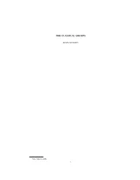 The Classical Groups