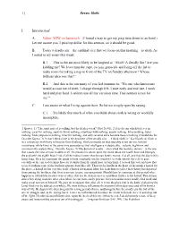 1 | Seven: Sloth I. Introduction1 A. Video: MJW on Hammock. (I Found A