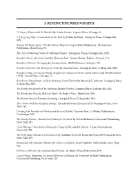 A Benedictine Bibliography