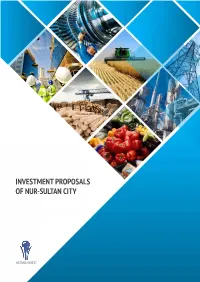 Investment Proposals of Nur-Sultan Сiту