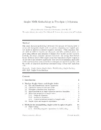 Singlet NMR Methodology in Two-Spin-1/2 Systems