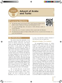 Advent of Arabs and Turks 10