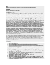 Informatics: Integrating the Essentials Into Education and Practice Keywords