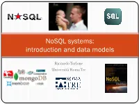 Introduction and Data Models