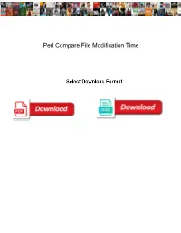 Perl Compare File Modification Time