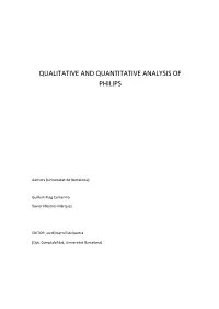 Qualitative and Quantitative Analysis of Philips