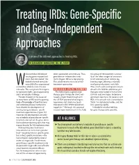 View of the Different Approaches to Treating Irds
