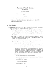 A Gnuplot Crash Course Revision 2 by Kevin Croker Email: Kcroker@Hawaii.Edu Web
