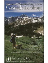 Cascade Lookout 2007 a Publication of the U.S
