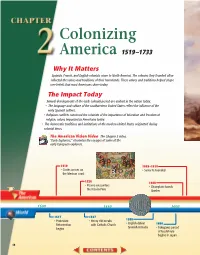 Chapter 2: Colonizing America, 1519-1733