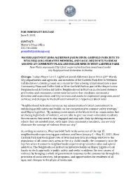 FOR IMMEDIATE RELEASE June 5, 2021