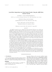 Local Data Integration Over East-Central Florida Using the ARPS Data Analysis System