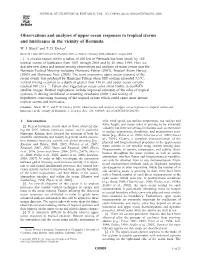 Observations and Analyses of Upper Ocean Responses to Tropical Storms and Hurricanes in the Vicinity of Bermuda W