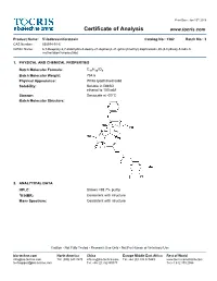 Certificate of Analysis