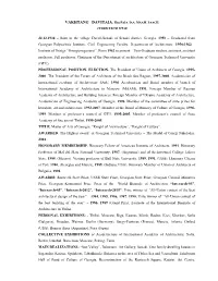 Graduated from Georgian Polytechnic Institute, Civil Engineering Faculty, Department of Architecture