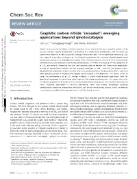 Graphitic Carbon Nitride &#X201c