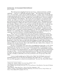 Jack Kerouac: an Uncommon Public Intellectual Lisa N. Lujano