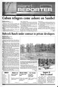 Sanibel? Jburnham@Breezenewspapers.Com