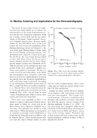 13. Martian Cratering and Implications for the Chronostratigraphy