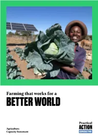 Farming That Works for a BETTER WORLD