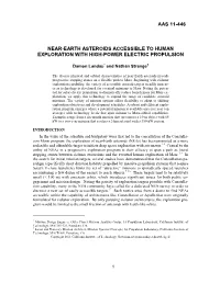 Near-Earth Asteroids Accessible to Human Exploration with High-Power Electric Propulsion