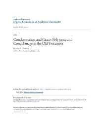 Polygamy and Concubinage in the Old Testament Richard M