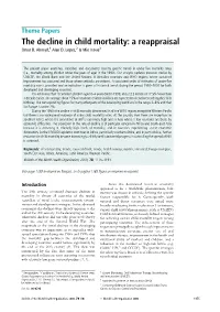 The Decline in Child Mortality: a Reappraisal Omar B