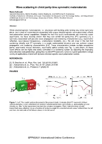 Wave Scattering in Chiral Parity-Time Symmetric Metamaterials