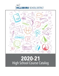 2020-21 HS Course Catalog.Indd