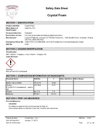 Crystal Foam SDS.Pdf
