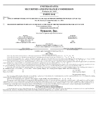 Synacor, Inc. (Exact Name of Registrant As Specified in Its Charter)