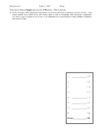 This Exam Contains 8 Pages and Consists of 90 Points