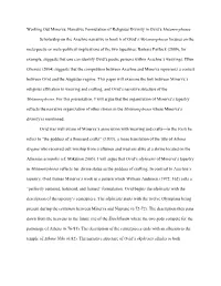 Working out Minerva: Narrative Formulation of Religious Divinity in Ovid’S Metamorphoses