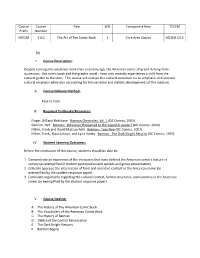 Course Prefix Course Number Title SCH Component Area TCCCM