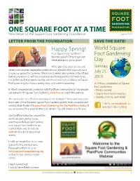 Spring 2019 Newsletter