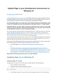 Update Dapr in Your Development Environment on Windows 10