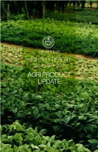 Agri Product Update Table of Content