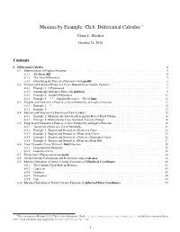 Maxima by Example: Ch.6: Differential Calculus ∗