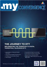 The Journey to Dtt Implementing the Transition to Digital Terrestrial Television (Dtt)