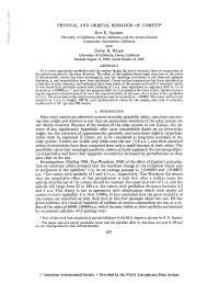 1961Apj. . .133. .6575 PHYSICAL and ORBITAL BEHAVIOR OF