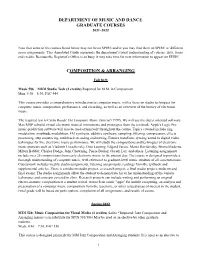 Annotated Graduate Course Guide 2021-22