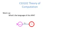 CS3102 Theory of Computation