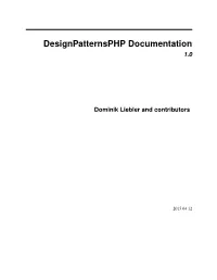 Designpatternsphp Documentation 1.0