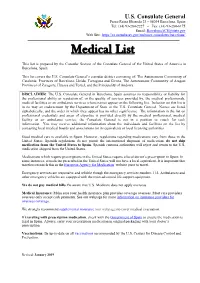 Medical List