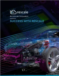 Success with Rescale