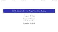 The Argument from Beauty