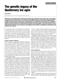 The Genetic Legacy of the Quaternary Ice Ages