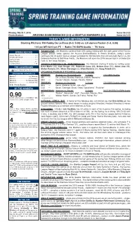 Today's Game Information